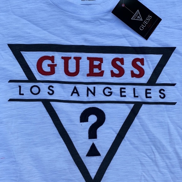 New GUESS Crew Neck Logo Men's Tee SZ M - Picture 3 of 5